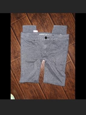 American Eagle Outfitters Gray Knit Jeggings Size 6